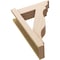 Ekena Millwork 6-in W x 18-in D x 26-in H Funston Trad Rough Cedar Woodgrain TimberThane Outlooker, Primed Tan OUTUR060X18X26FST04RCPR - alternate 5